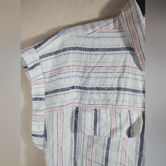 New Time And Tru Dress Linen Blend Coastal Boho Minimalist Pockets - Picture 4 of 16